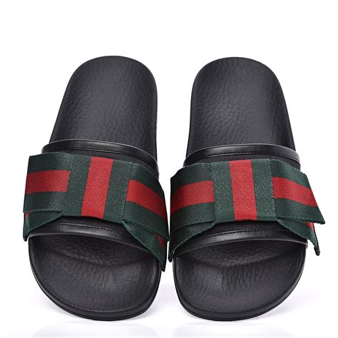 gucci slides with bow